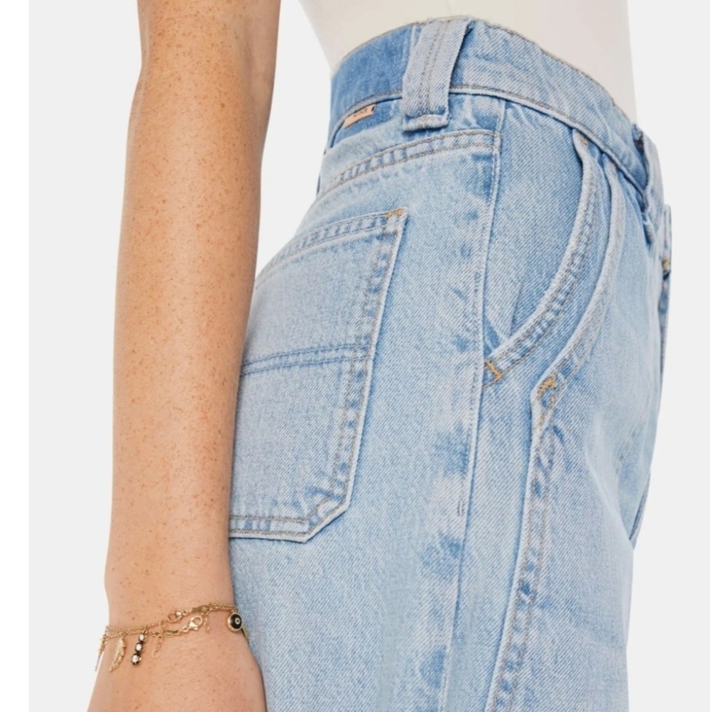 MOTHER The Quartet Breaker Skimp High Waist Straight Leg Denim Jeans NEW - Picture 8 of 9